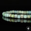 Bracelet Turquoise du Pérou perles cubiques facettées 4mm AA