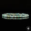 bracelet turquoise pérou perles 4mm carrées facettées