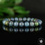 Bracelet Rubis Cyanite perles 9mm rondes naturelles - Libération - Circulation - Apaisement