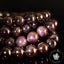 Bracelet Grenat Rouge 9mm Almandin Flash étoiles AAA perles rondes - Grenat avec astérisme