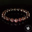 Bracelet Grenat Rouge 9mm Almandin Flash étoiles AAA perles rondes - Grenat avec astérisme