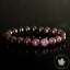Bracelet Grenat Rouge 9mm Almandin Flash étoiles AAA perles rondes - Grenat avec astérisme