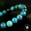 Bracelet Chrysocolle AAA 8mm perles rondes , Communication - Relaxation - Absorption