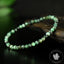 Bracelet Emeraude du Brésil A perles 4mm rondes facettées - Calme - Purification - Harmonie