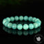 Bracelet Amazonite Bleue perles 10mm rondes du Mozambique grade AAA - Stimulation - Communication - Mémoire