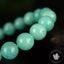 Bracelet Amazonite Bleue perles 10mm rondes du Mozambique grade AAA - Stimulation - Communication - Mémoire