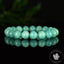 Bracelet Amazonite Bleue perles 10mm rondes du Mozambique grade AAA - Stimulation - Communication - Mémoire