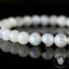 Bracelet Pierre de Lune Arc en ciel avec Tourmaline Noire perles 6mm rondes grade AA, Bracelet Labradorite Blanche Bleue Péristérite