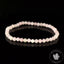 Bracelet Quartz rose AA perles 4mm rondes facettées de Madagascar - Favorise l'Amour - Emotion - Libération