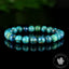 Bracelet Chrysocolle AAA 8mm perles rondes , Communication - Relaxation - Absorption