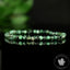 Bracelet Emeraude du Brésil A perles 4mm rondes facettées - Calme - Purification - Harmonie