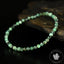 Bracelet Emeraude du Brésil A perles 4mm rondes facettées - Calme - Purification - Harmonie
