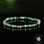 Bracelet Emeraude du Brésil A perles 4mm rondes facettées - Calme - Purification - Harmonie
