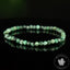Bracelet Emeraude du Brésil A perles 4mm rondes facettées - Calme - Purification - Harmonie