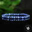 Bracelet Sodalite Naturelle Facettée 4mm – Bracelet Bleu Élégant – Pierre Fine Véritable – Bijou Minimaliste Bohème - Méditation - Paix