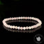Bracelet Quartz rose AA perles 4mm rondes facettées de Madagascar - Favorise l'Amour - Emotion - Libération