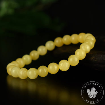 Bracelet Calcite Jaune perles 8mm qualité AAA