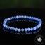 Bracelet Sodalite Naturelle Facettée 4mm – Bracelet Bleu Élégant – Pierre Fine Véritable – Bijou Minimaliste Bohème - Méditation - Paix