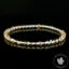 Bracelet Citrine perles 4mm rondes naturelles du Brésil AAA - Chaleur - Réconfort - Joie