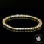 Bracelet Citrine perles 4mm rondes naturelles du Brésil AAA - Chaleur - Réconfort - Joie