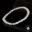 Bracelet Cristal de Roche perles 6mm rondes facettées grade AA