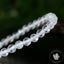 Bracelet Cristal de Roche perles 6mm rondes facettées grade AA