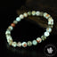Bracelet Larimar perles 6mm rondes facettées qualité simple