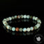 Bracelet Larimar perles 6mm rondes facettées qualité simple