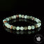 Bracelet Larimar perles 6mm rondes facettées qualité simple