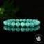 Bracelet Amazonite Bleue perles 8mm rondes grade AAA - Stimulation - Communication - Mémoire