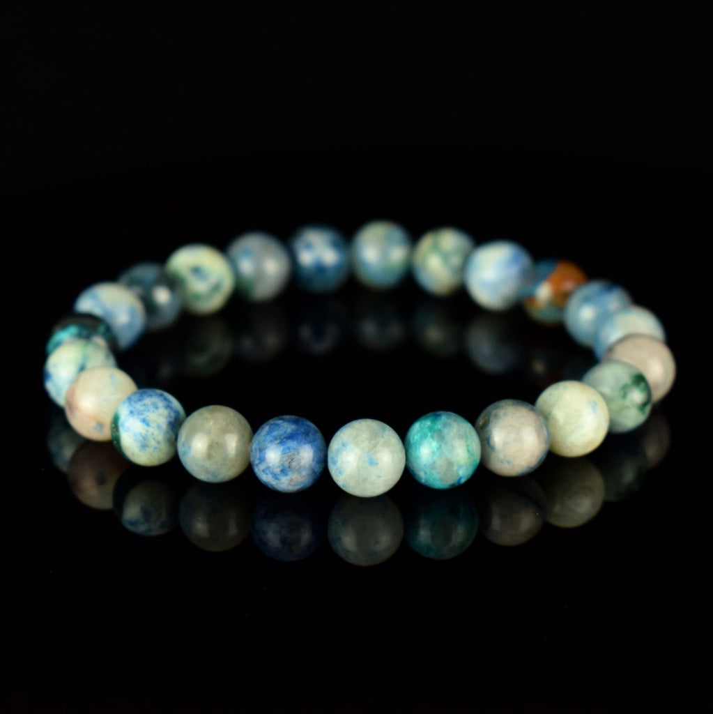 Bracelet Shattuckite 8mm perles rondes , Communication - Intuition - Protection