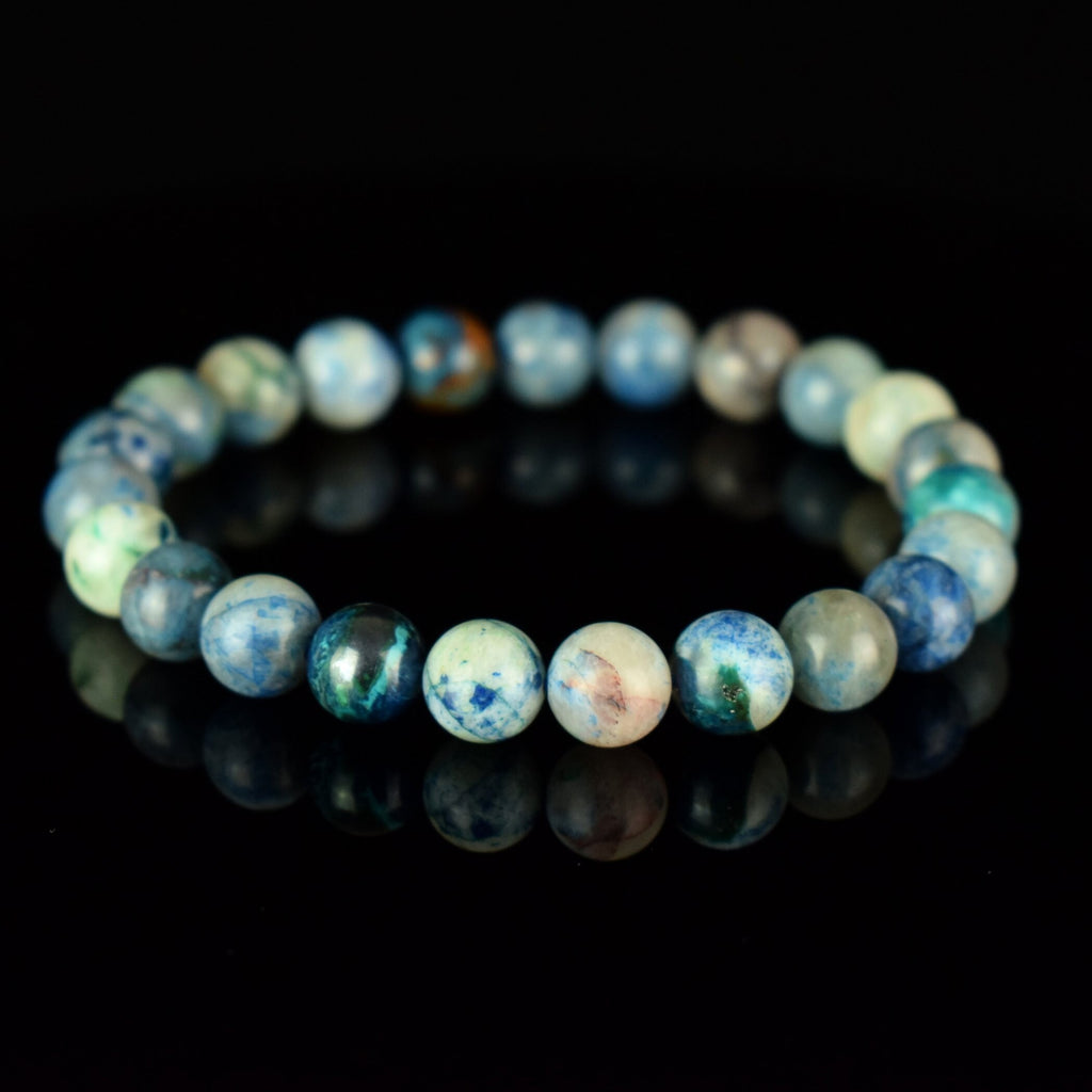 Bracelet Shattuckite 8mm perles rondes , Communication - Intuition - Protection