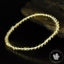Bracelet Citrine perles 4mm rondes naturelles du Brésil AAA - Chaleur - Réconfort - Joie
