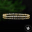 Bracelet Citrine perles 4mm rondes naturelles du Brésil AAA - Chaleur - Réconfort - Joie