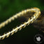 Bracelet Citrine perles 4mm rondes naturelles du Brésil AAA - Chaleur - Réconfort - Joie