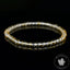 Bracelet Citrine perles 4mm rondes naturelles du Brésil AAA - Chaleur - Réconfort - Joie