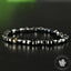 Bracelet Onyx Agate Noire perles 5mm carrées facettées régulières - Calme - Apaisement - Ancrage