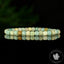 Bracelet Amazonite perles carrées 5mm à facettes régulières - Stimulation - Communication - Mémoire