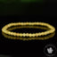 Bracelet Apatite Jaune perles 4mm rondes AA - Guérison - Equilibre spirituel