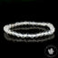 Bracelet Cristal de Roche perles 6mm rondes facettées grade AA