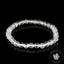 Bracelet Cristal de Roche perles 6mm rondes facettées grade AA