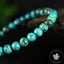 Bracelet Chrysocolle 6mm perles rondes AAA , Communication - Relaxation - Absorption