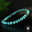 Bracelet Chrysocolle 6mm perles rondes AAA , Communication - Relaxation - Absorption
