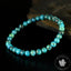 Bracelet Chrysocolle 6mm perles rondes AAA , Communication - Relaxation - Absorption