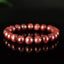 Bracelet Rubis Rouge perles 9mm rondes Myanmar AAA - Pensée positive - Entretien - Stabilité - #2