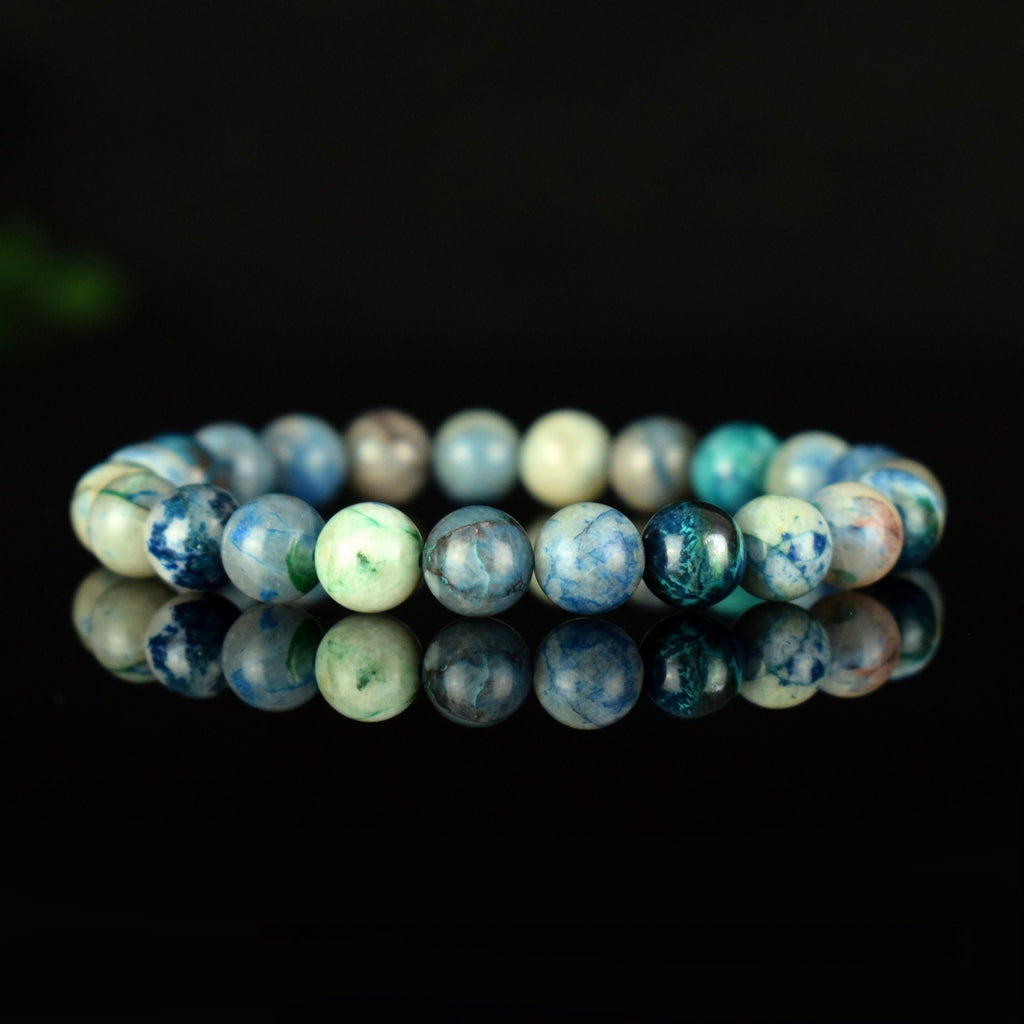 Bracelet Shattuckite 8mm perles rondes , Communication - Intuition - Protection