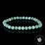 Bracelet Larimar perles 6mm rondes facettées AA