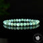 Bracelet Larimar perles 6mm rondes facettées AA