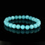 Bracelet Amazonite Bleue Glacée AAA perles 8mm rondes facettées - Amazonite de Glace , vertus de Stimulation - Communication - Mémoire