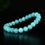 Bracelet Amazonite Bleue Glacée AAA perles 8mm rondes facettées - Amazonite de Glace , vertus de Stimulation - Communication - Mémoire